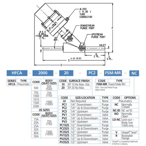 Carten Fujikin HFCA Series Bellow Valves Mega Valve & Fitting Pte Ltd